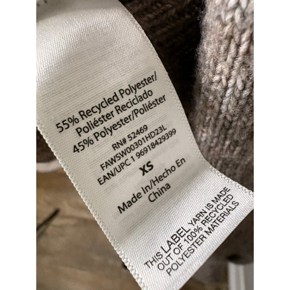 Free Assembly Taupe Fair Isle Turtleneck Sweater XS - Picture 4 of 5